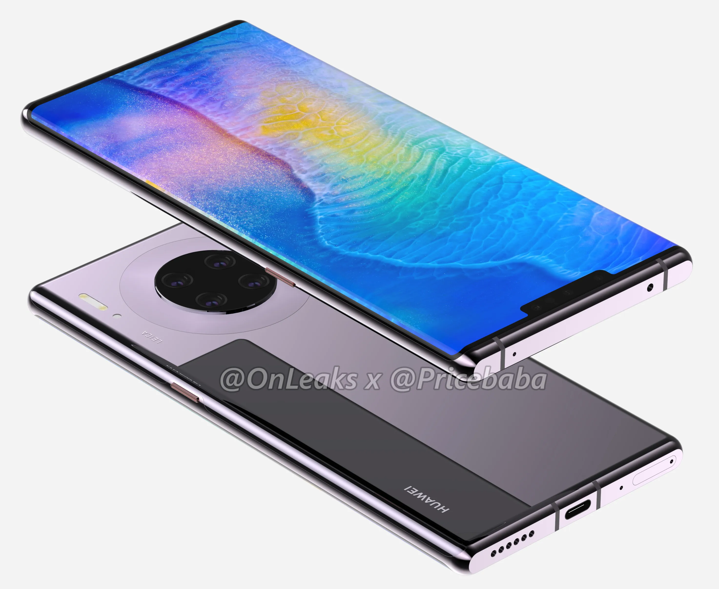 Huawei Mate 30 Pro renders show no volume buttons and seven