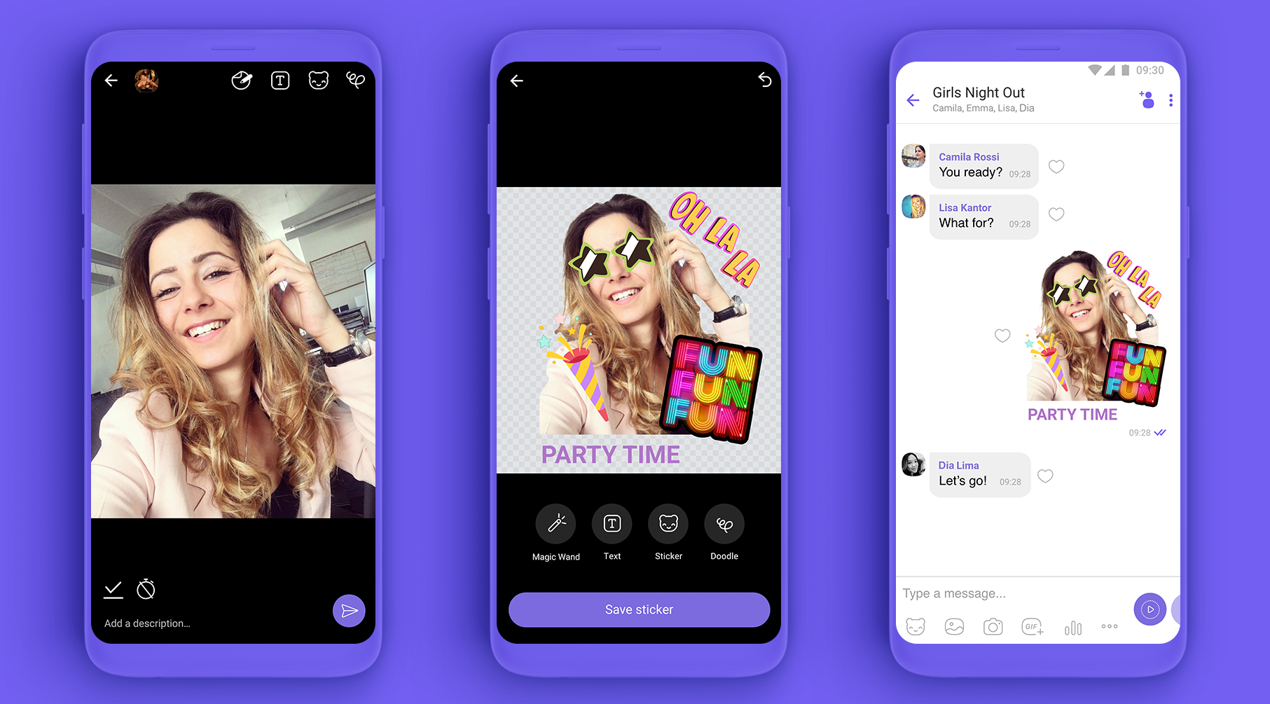 create custom stickers in Viber