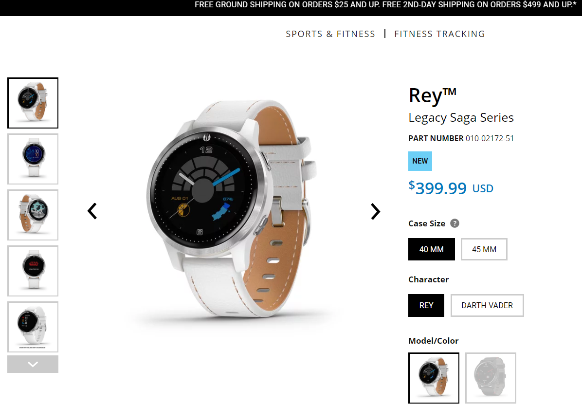 Garmin channels the Force, releases pair of Star Wars-themed