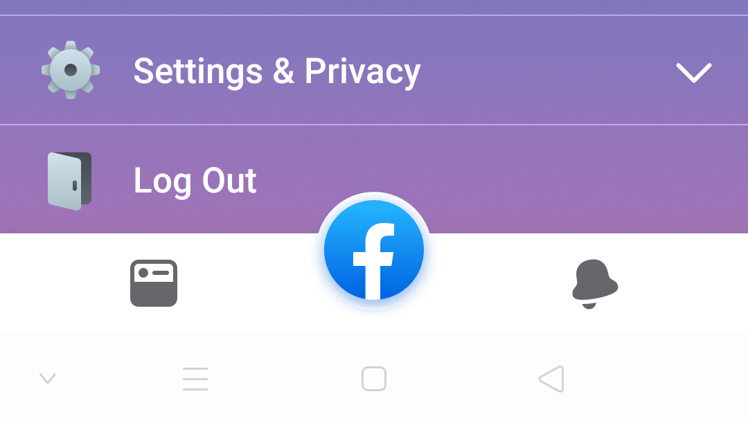 Facebook app UI turns lurid for some, flashes large f button on bottom ...