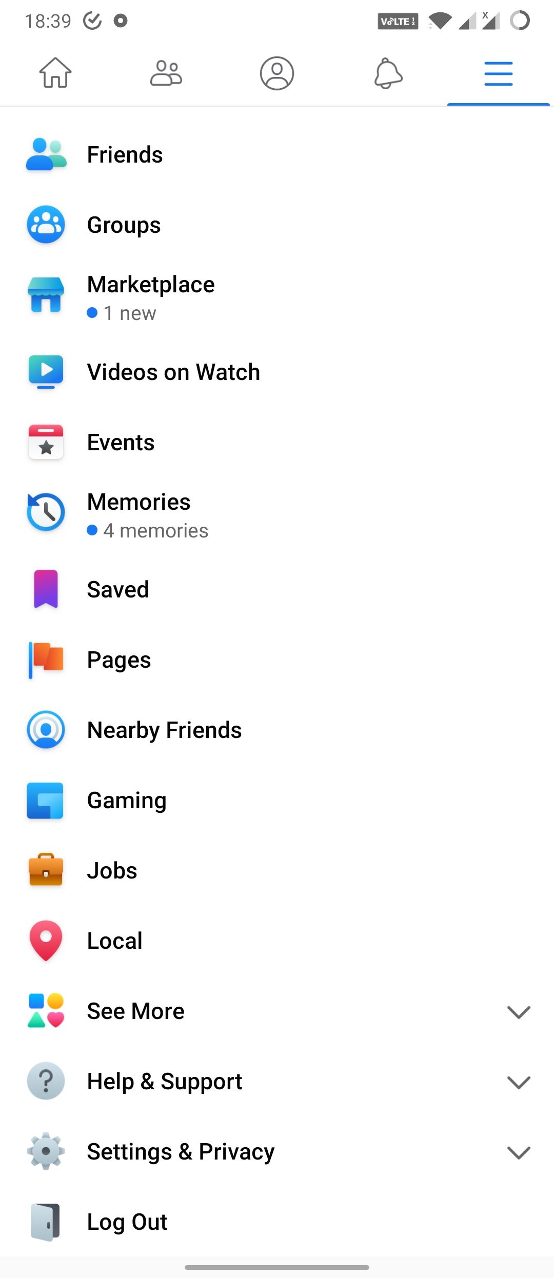 Facebook app UI turns lurid for some, flashes large f button on bottom ...