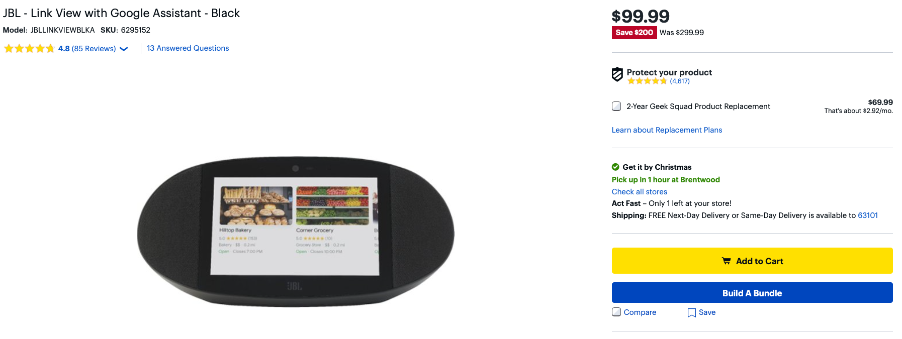 Get the JBL Link View smart display for only $100 ($200 off)