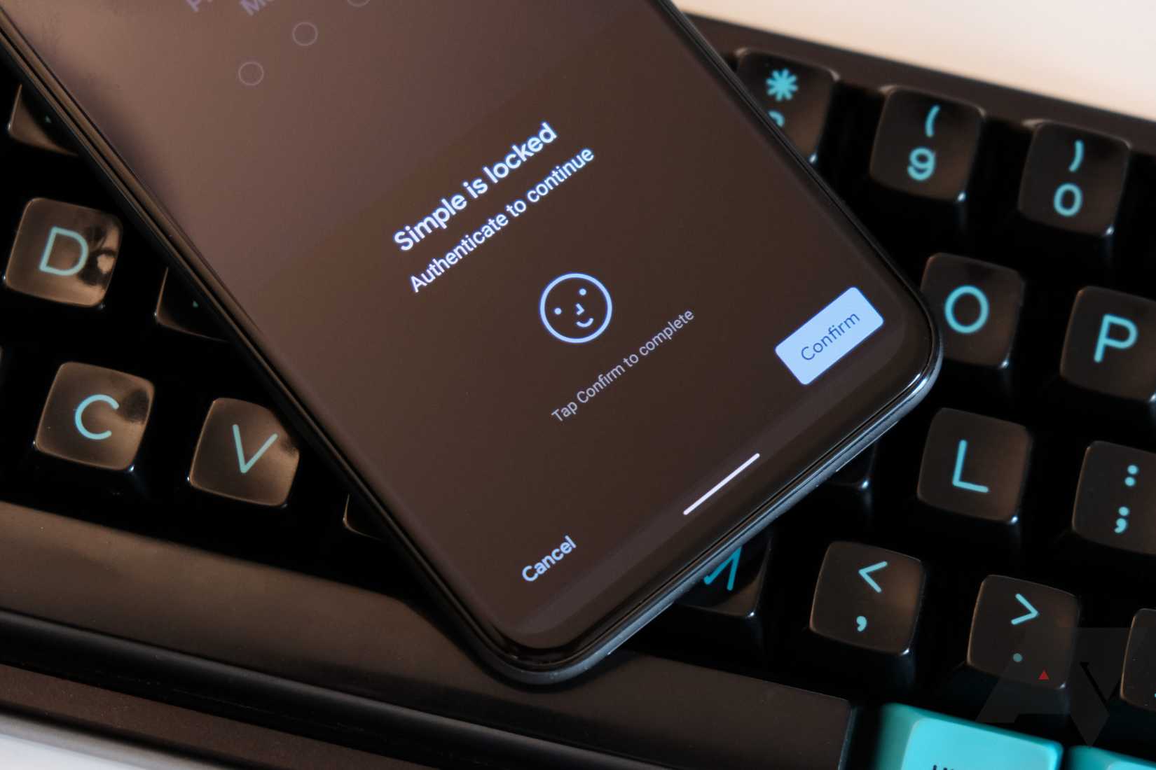 face unlocking system used for a banking app