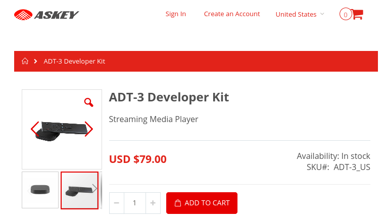 Google's ADT-3 Android TV box for developers is now available for purchase