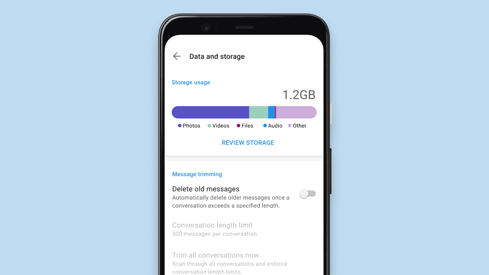 Signal update makes it easier to keep track of files and storage ...