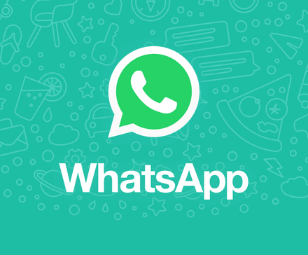 Imagem principal do logotipo do WhatsApp em um fundo verde