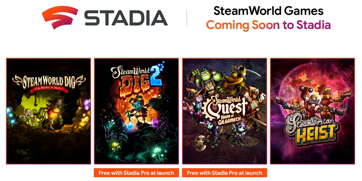 The acclaimed SteamWorld series is now available on Stadia (Update)