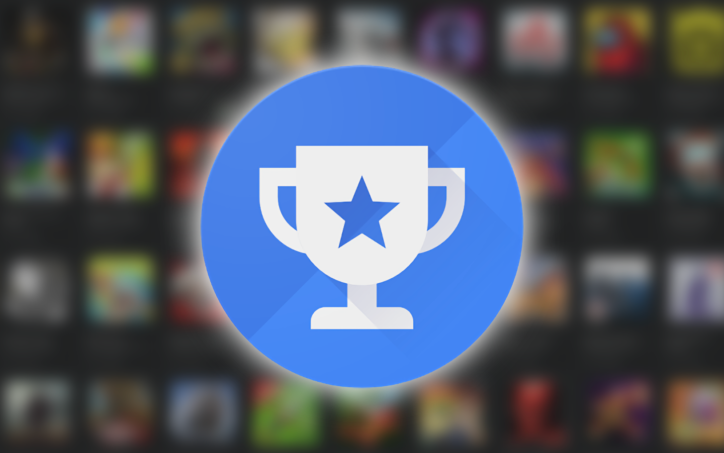 Google Opinion Rewards logo on top of blurred app carousel
