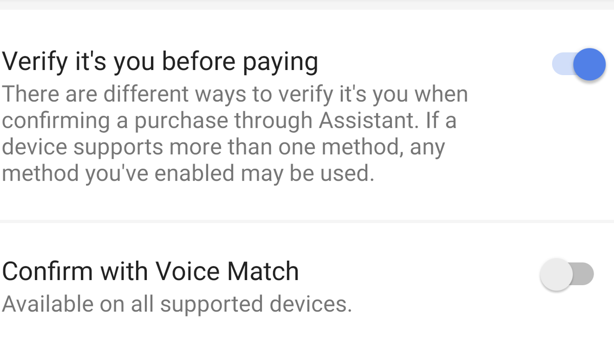 Google confirms new voice-confirmation feature for purchases in Assistant