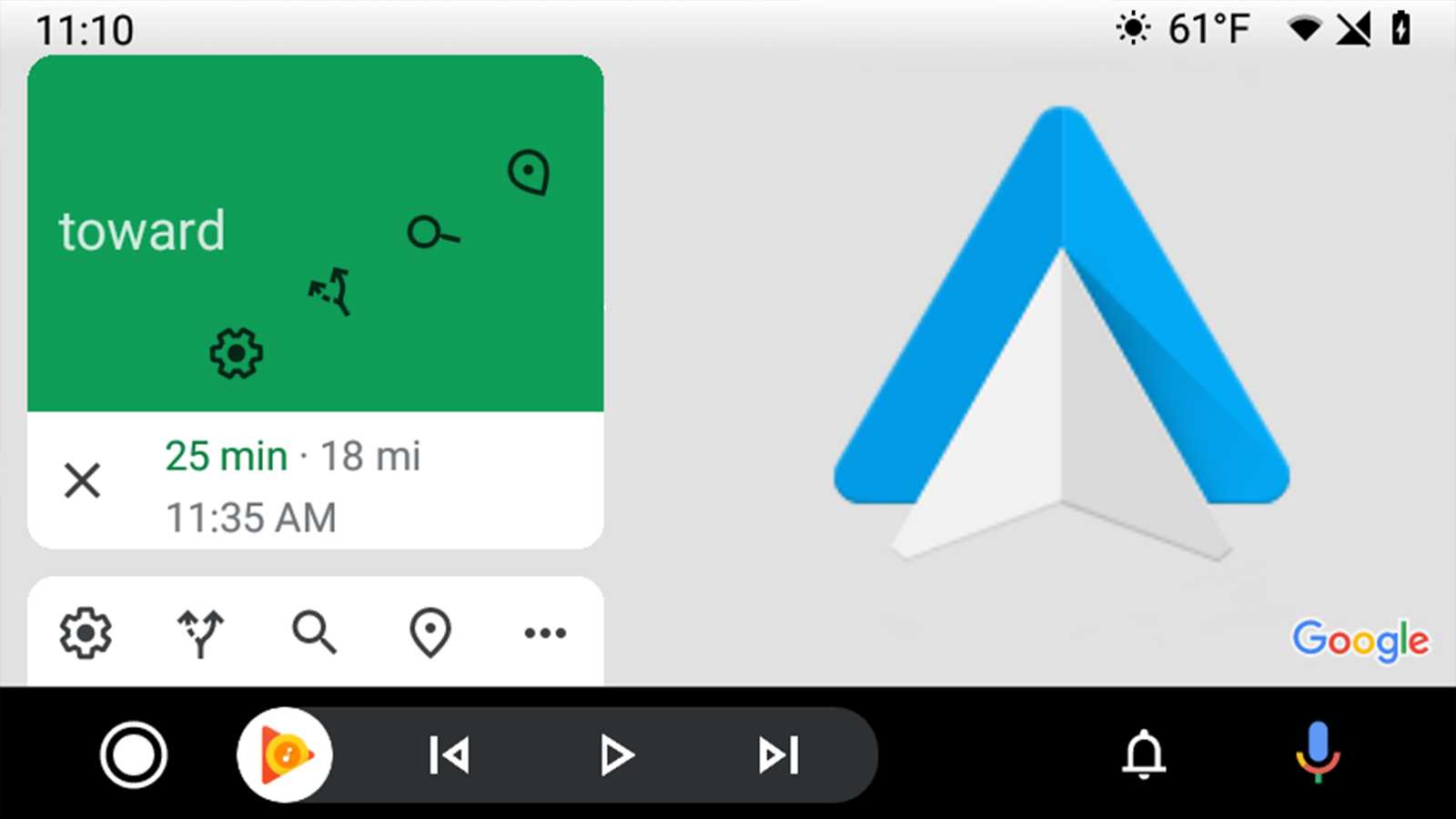 Android Auto just got new Material icons in Google Maps navigation