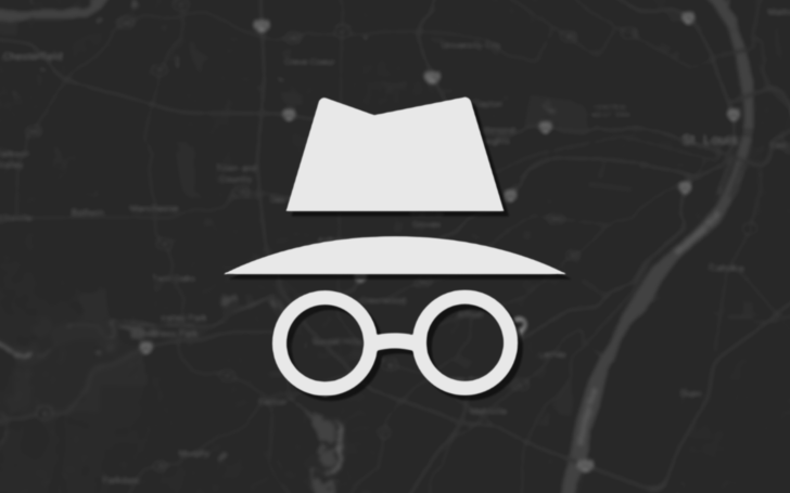 Chrome incognito logo on a black background