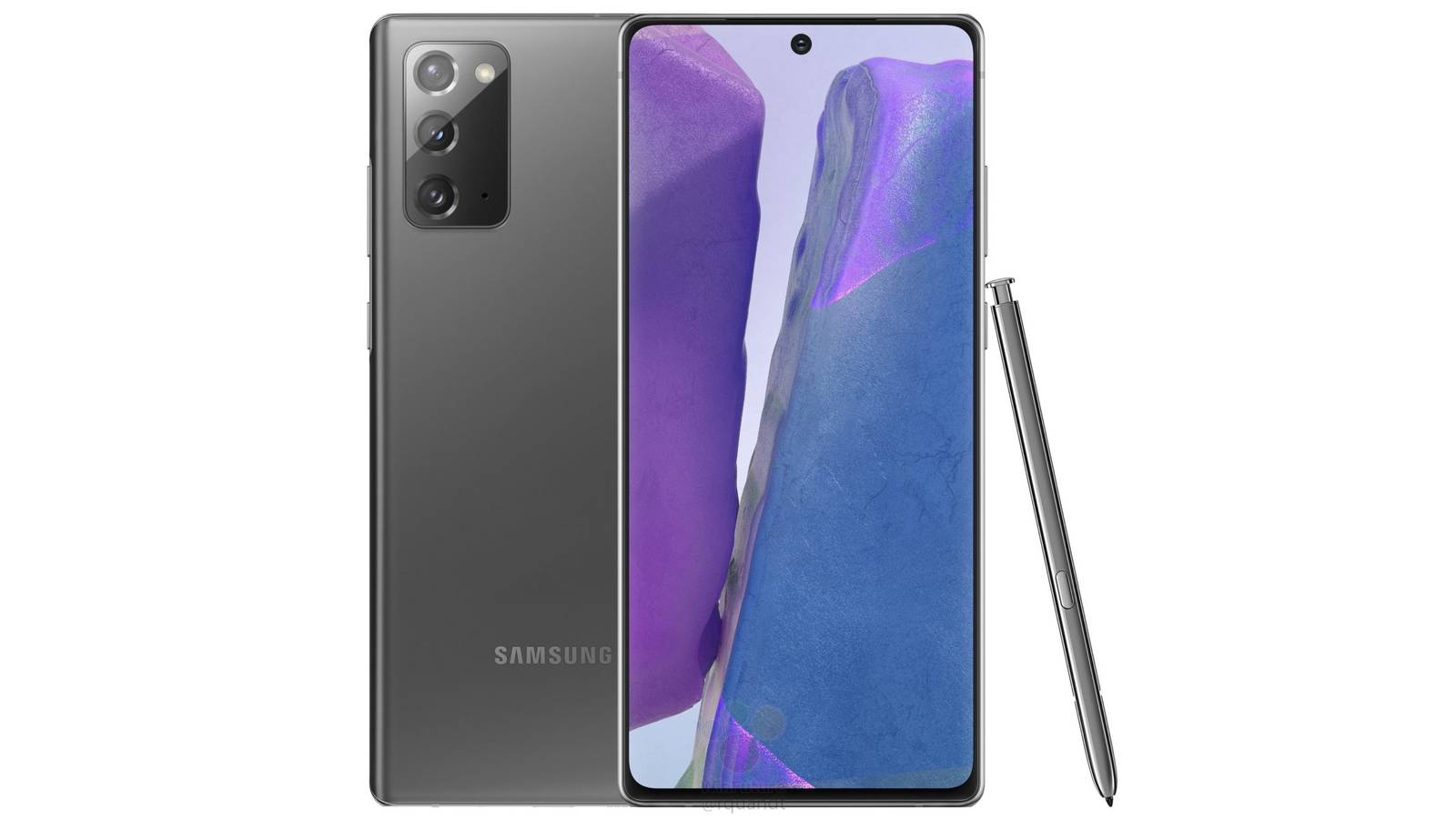 Leaked Galaxy Note20 renders show downgraded cameras and flat screen