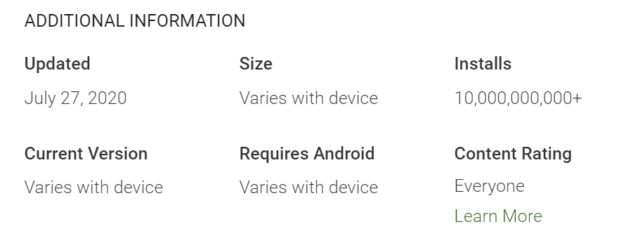 Google Play services is the first Android app to hit 10 billion installs