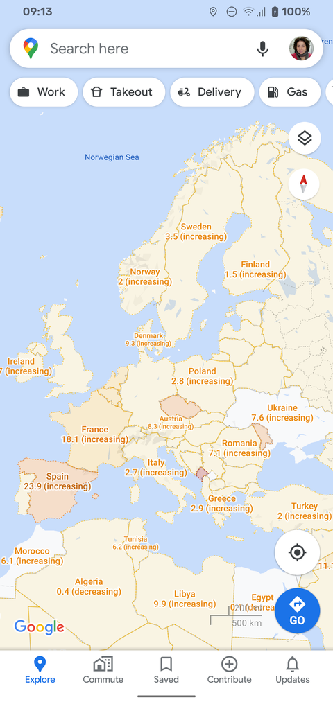 Google Maps drops its COVID-19 case tracking layer