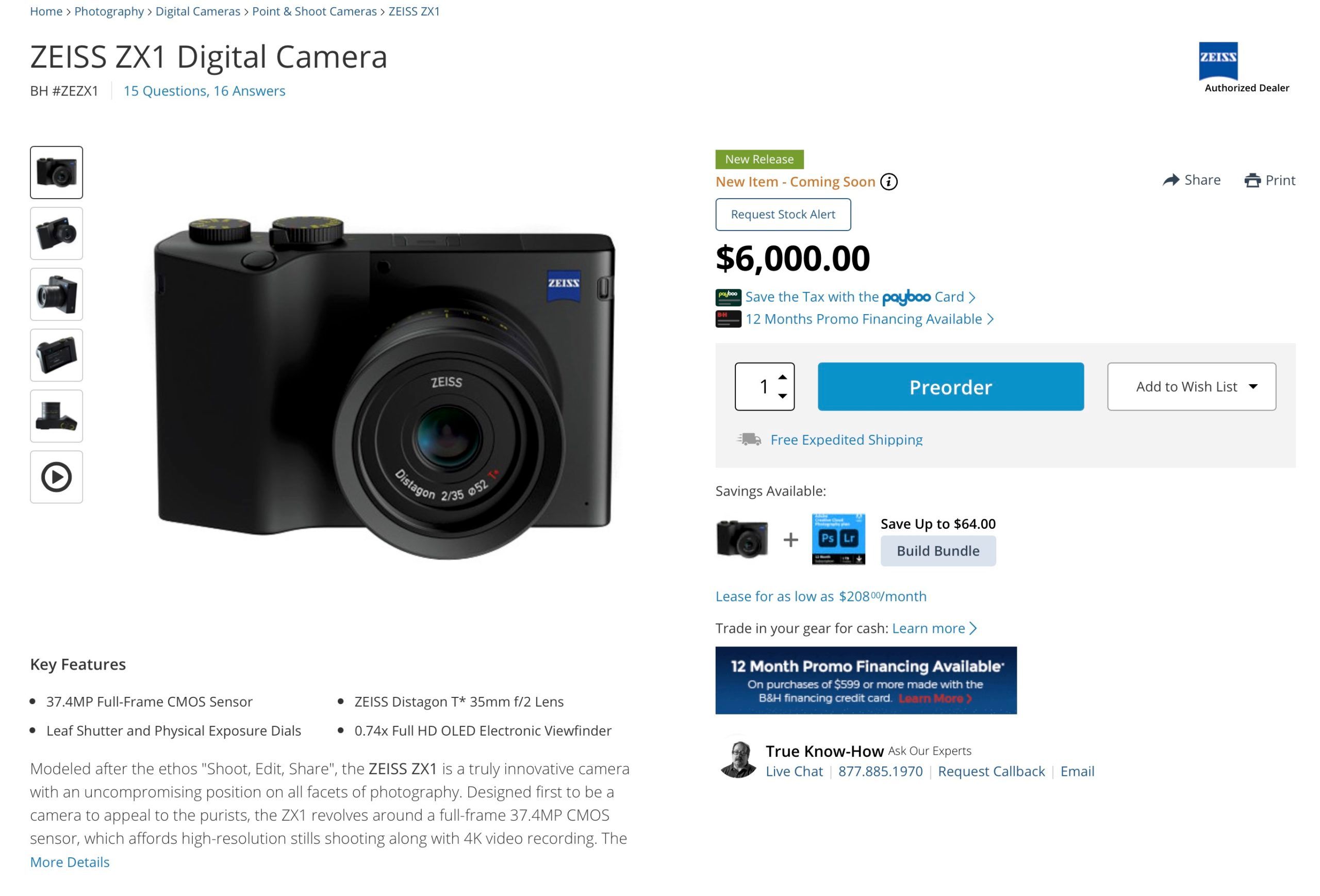 This new Zeiss camera runs Android... and costs $6,000
