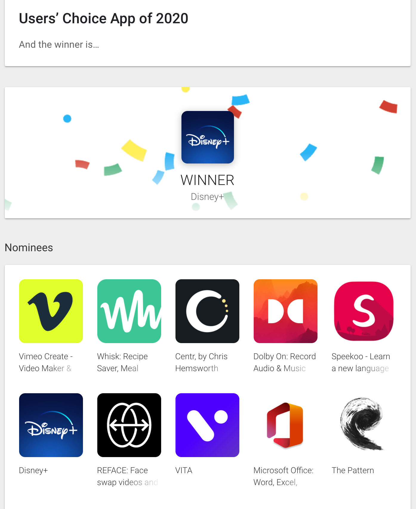 The best Google Play Store apps and games of 2020 have been announced