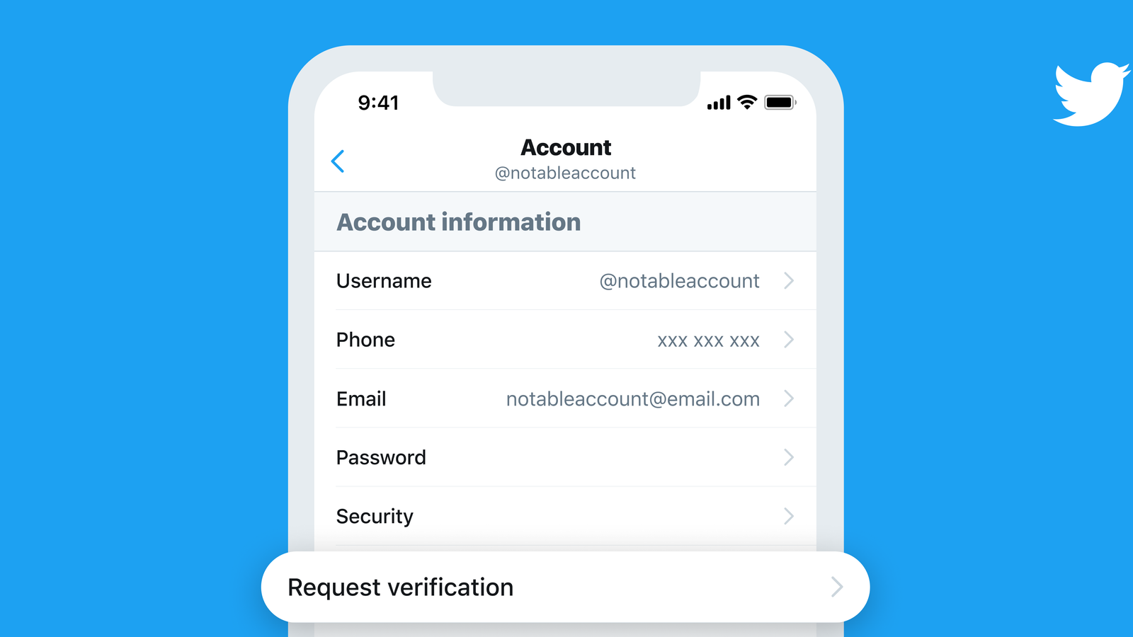 Your chance to apply for Twitter verification is finally arriving