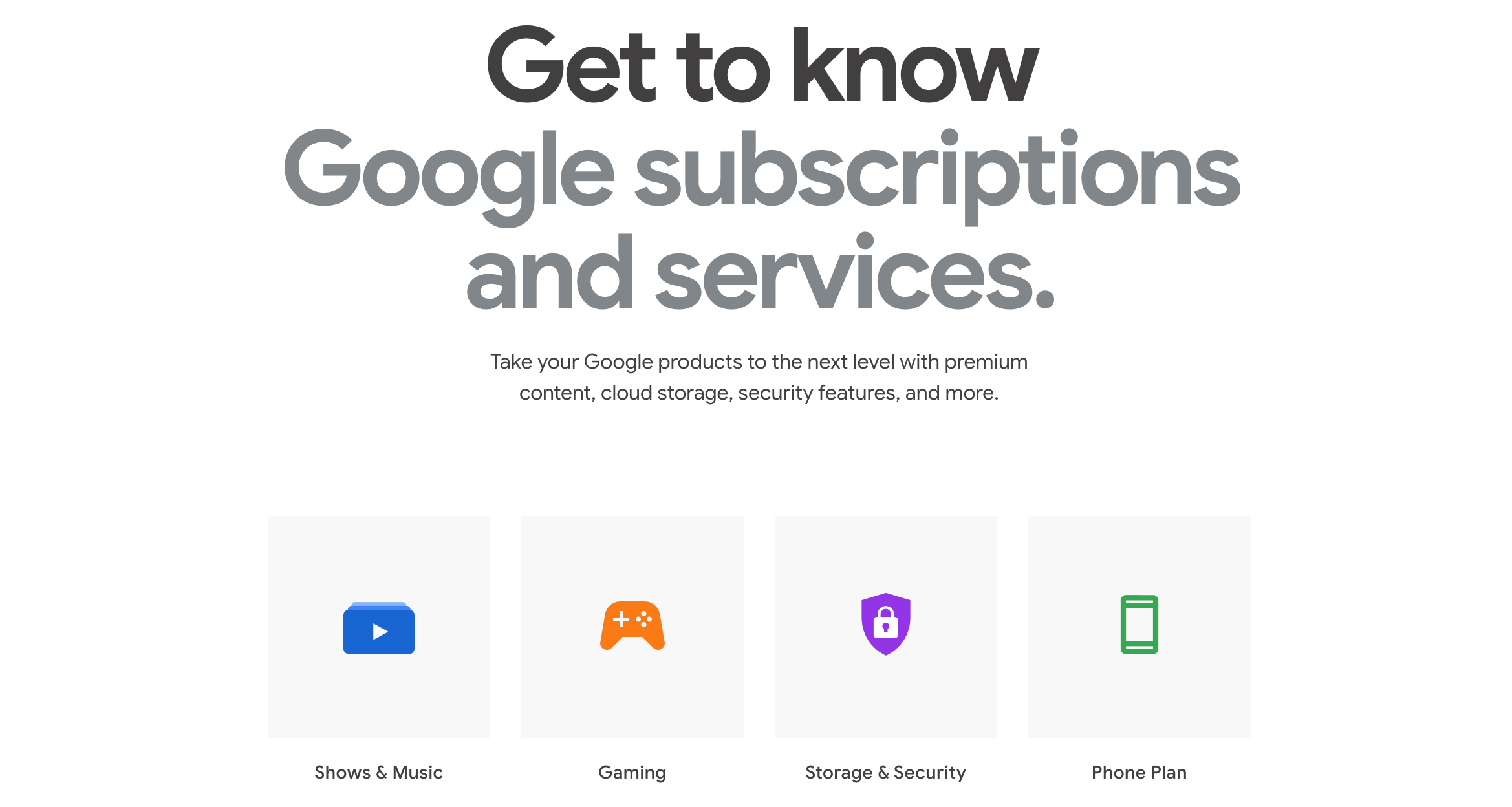 Google is now pushing its subscription services on its hardware store