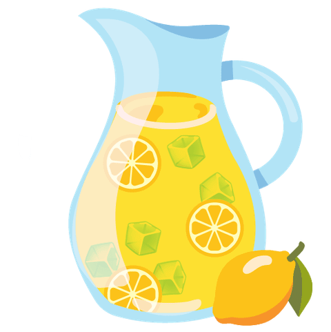A lemonade jar made in Emoji Kitchen