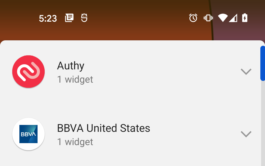 Pixels on Android 12 DP2 have a new, more compact widget picker