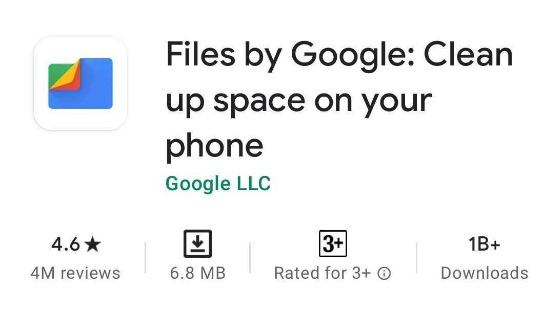 Google Files reaches 1 billion Play Store installs surprisingly quickly