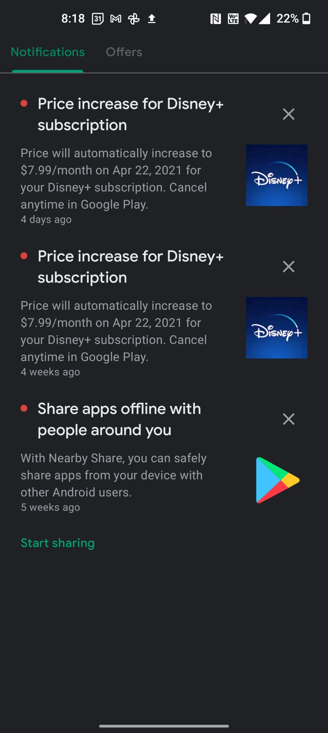 Play Store picks up new animated indicators for pending 'notifications ...
