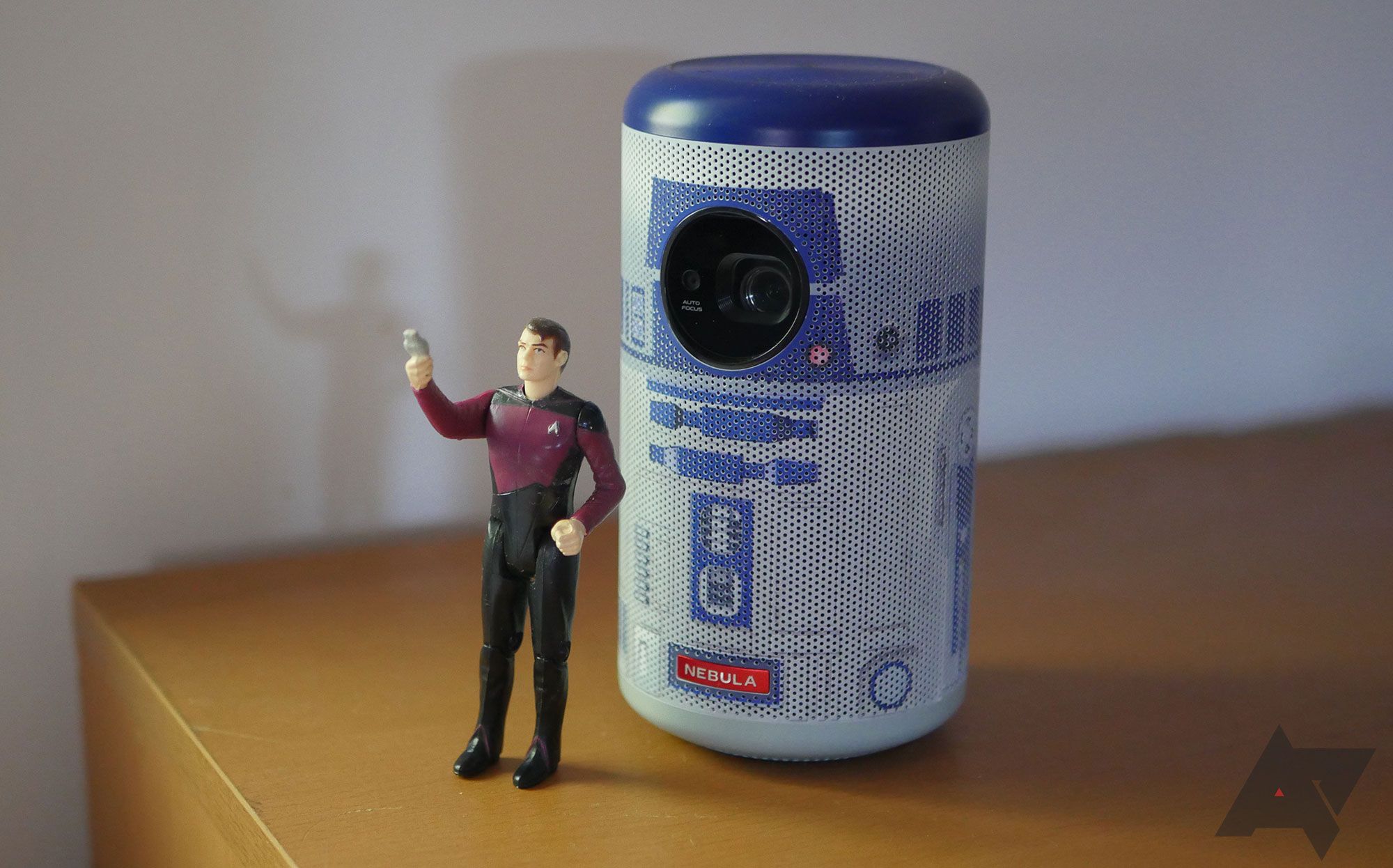 I've been flying co-pilot with Anker's new R2-D2 projector, but