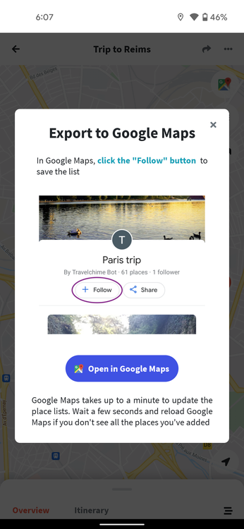 Wanderlog Map I finally found the perfect travel planning app