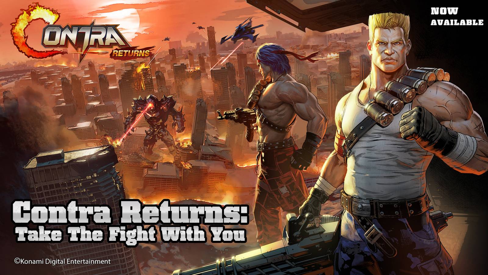 Contra blasts its way onto mobile as a side-scrolling shooter, and so ...