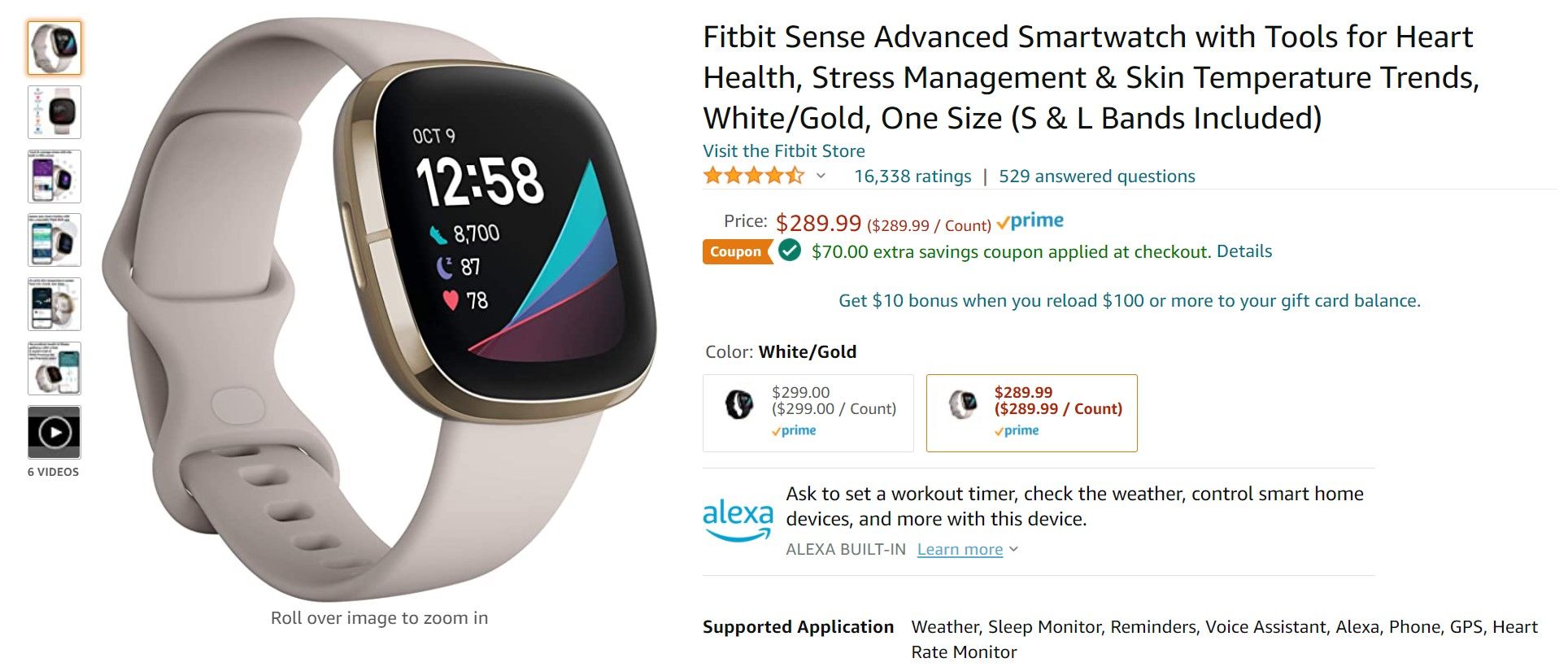 Pick up Fitbit's best smartwatch for its lowest price since Prime Day