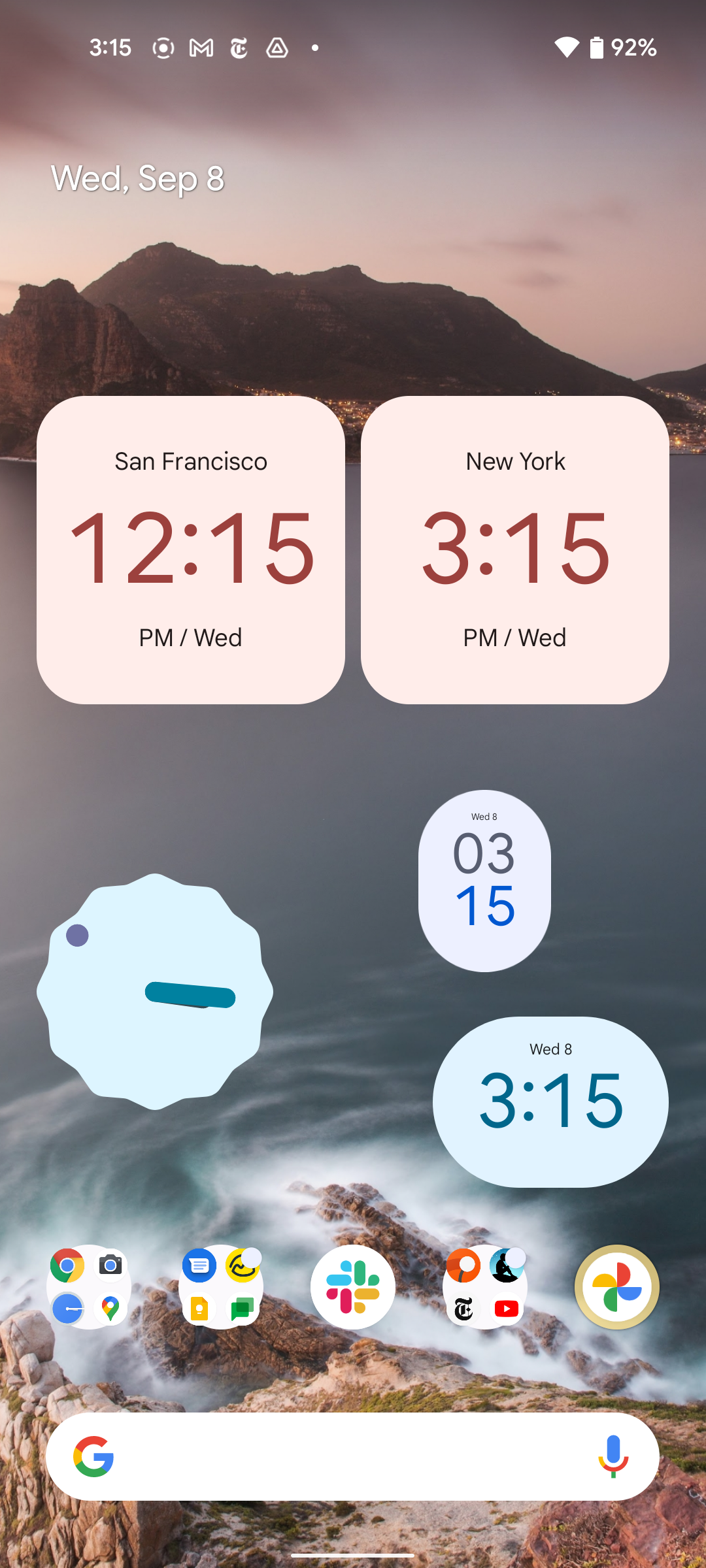 Android 12 debuts its beautiful new Material You Clock widgets