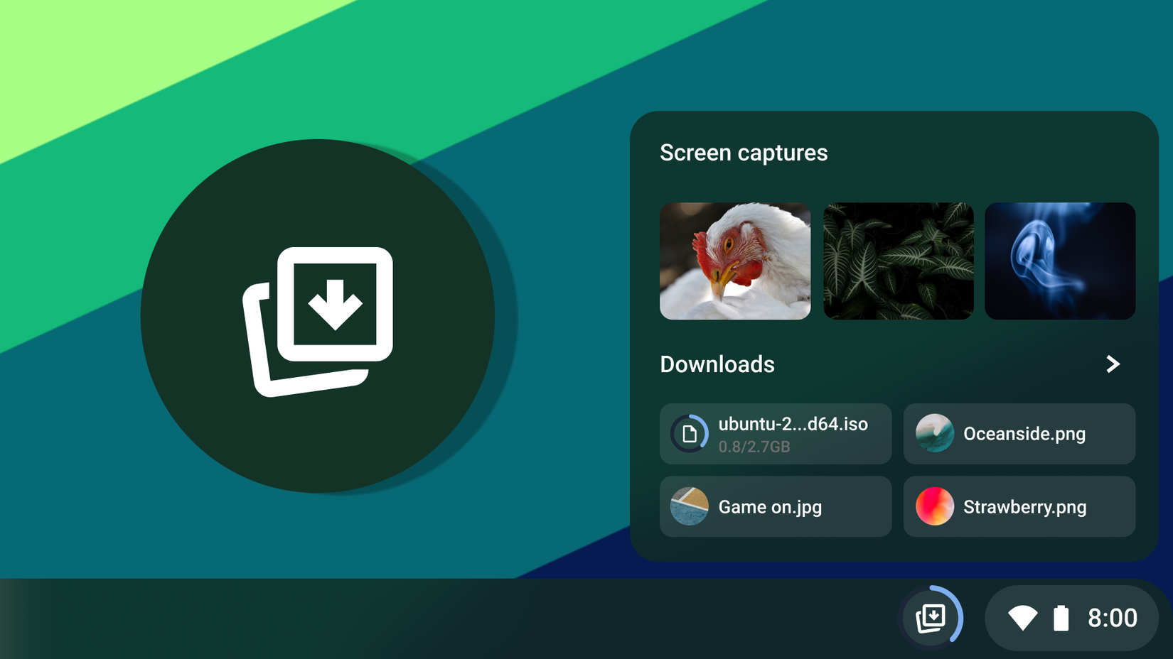 A demonstration of Tote feature in Chromebook