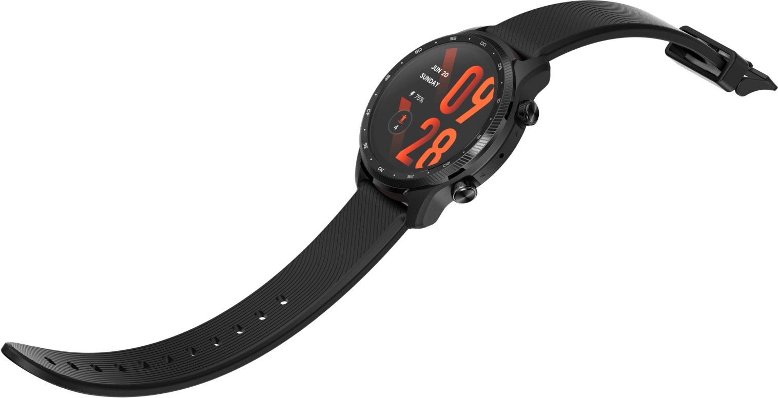 A black TicWatch Pro 3 Ultra GPS