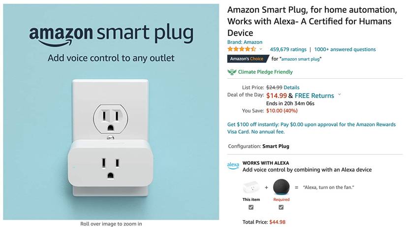 Amazon's super useful smart plug is just $15 right now for Black Friday