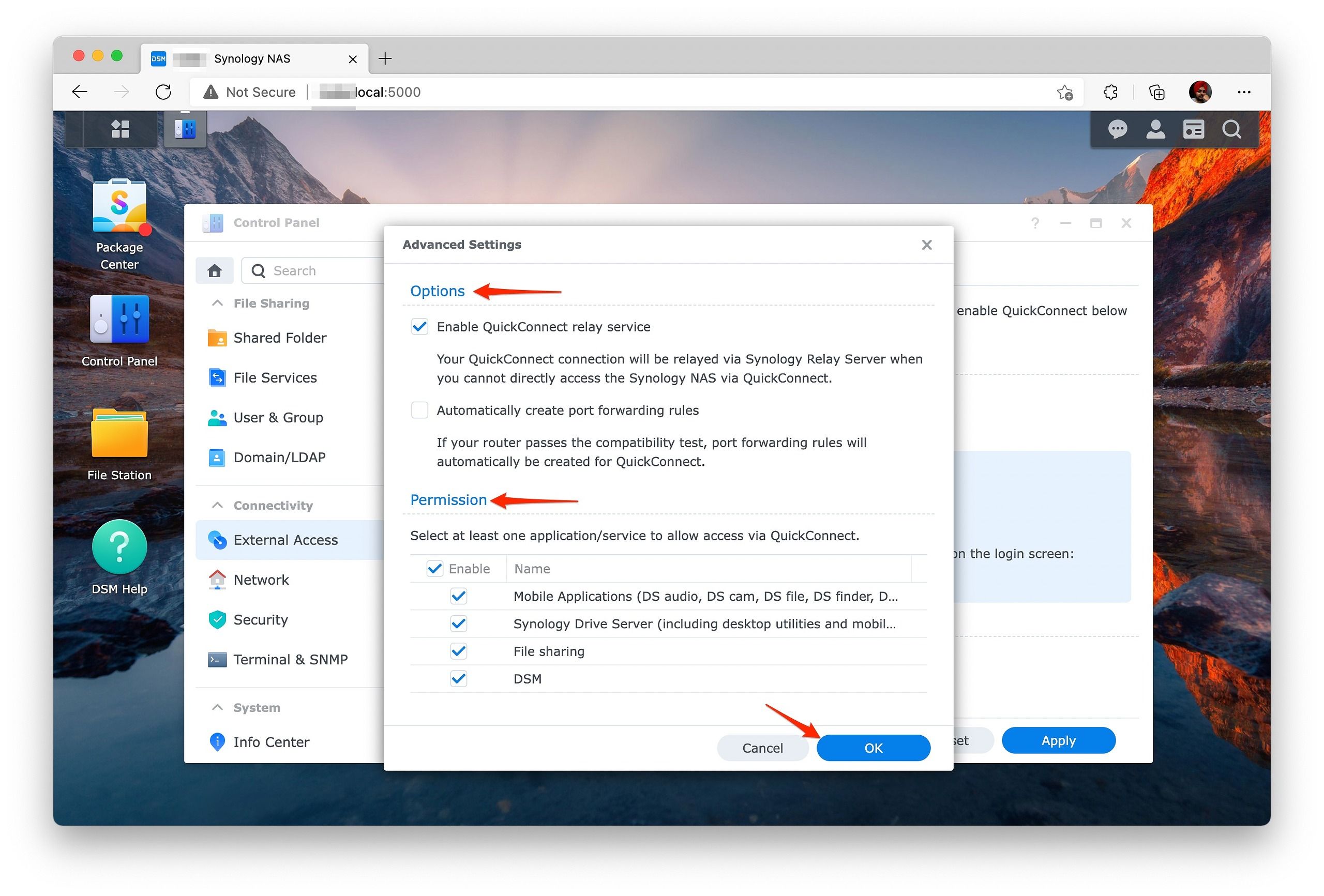 How to set up QuickConnect on a Synology NAS