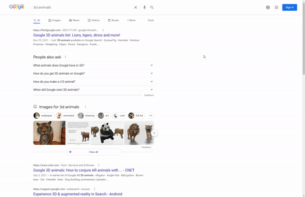 Google is testing a subtle animation-filled redesign of its web Search UI