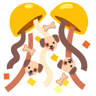 Gboard emoji kitchen dog party