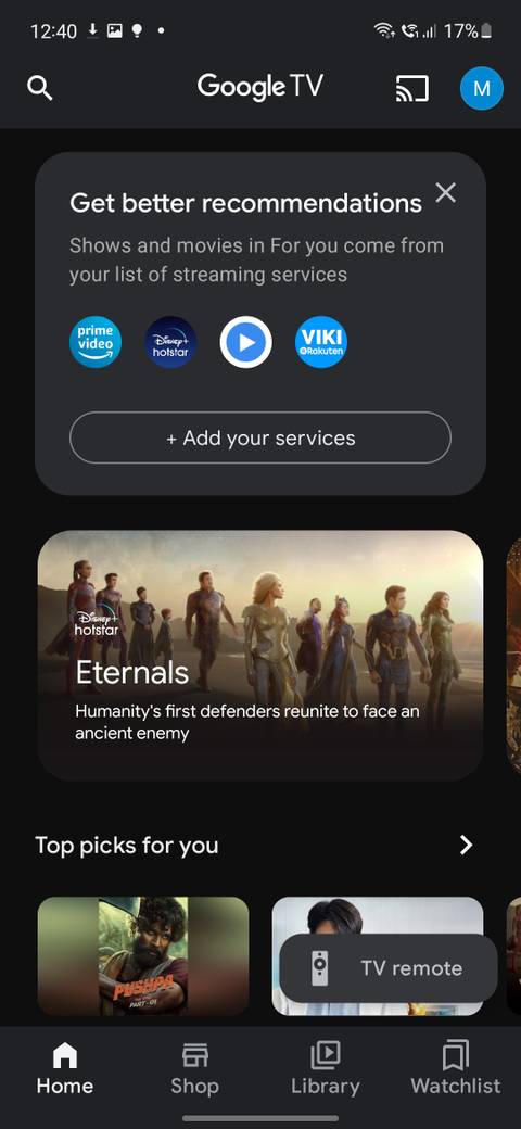 Google TV App Remote
