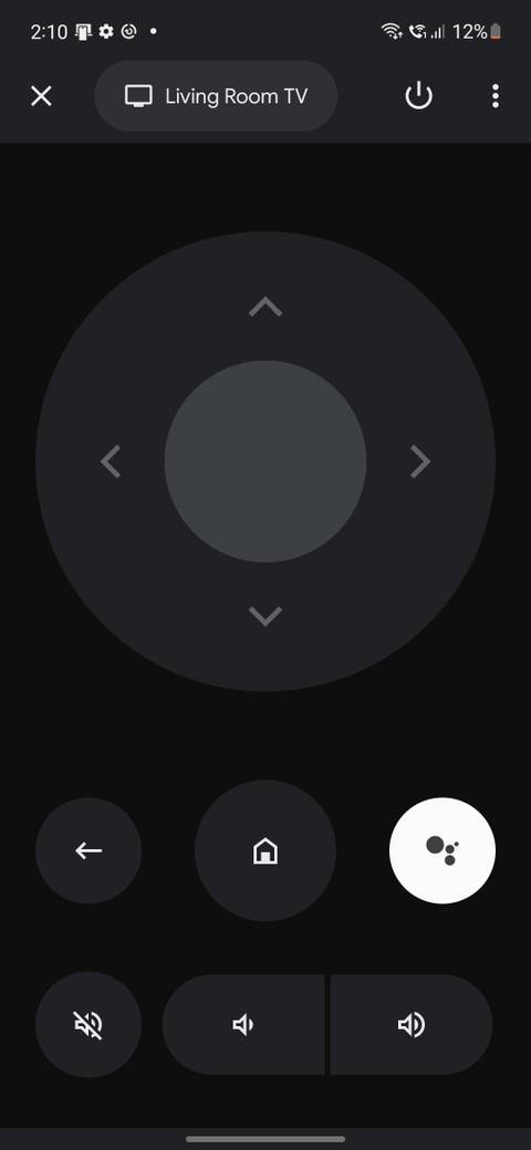 Google TV Remote D-Pad