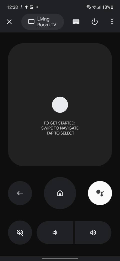 Google TV Remote Swipe Pad