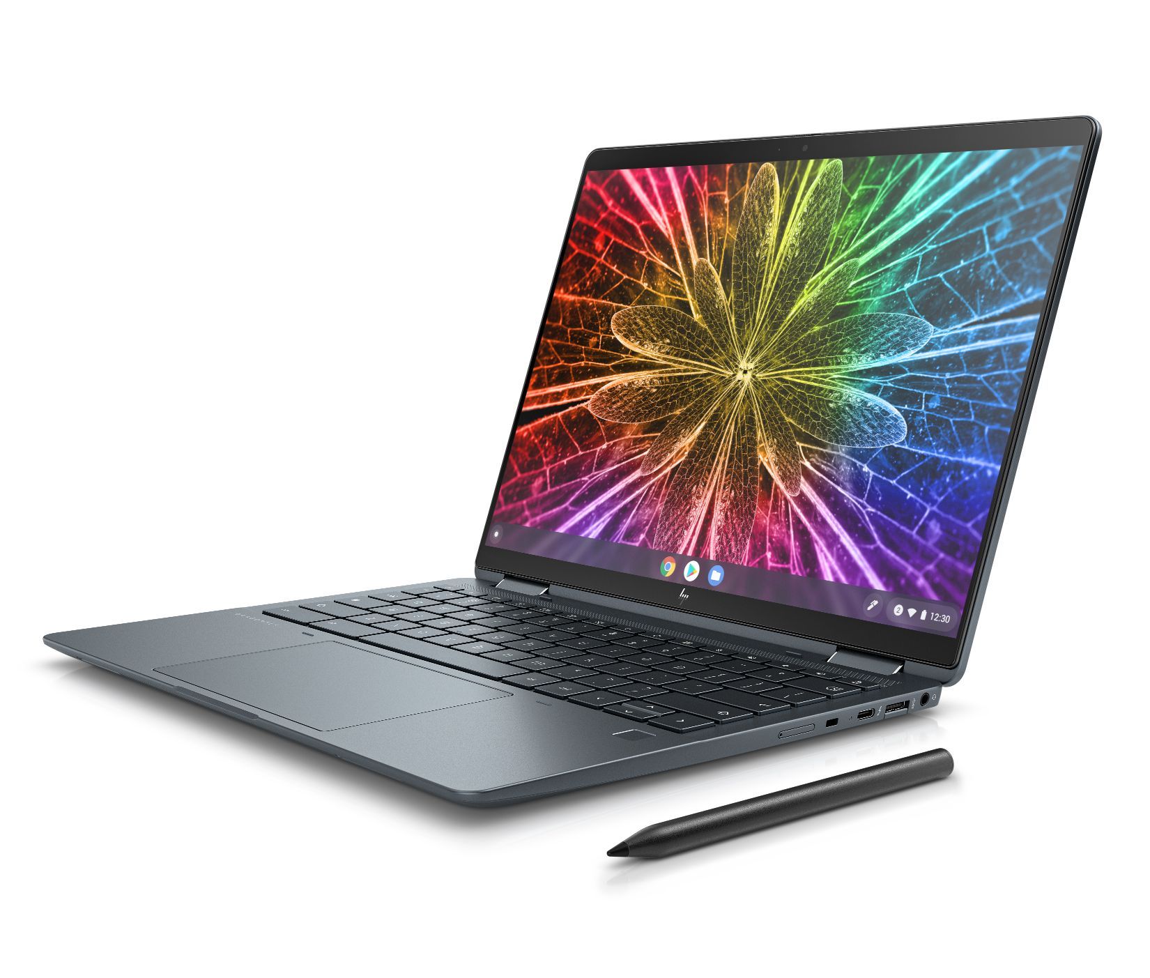 The HP Elite Dragonfly Chromebook comes with a haptic trackpad and