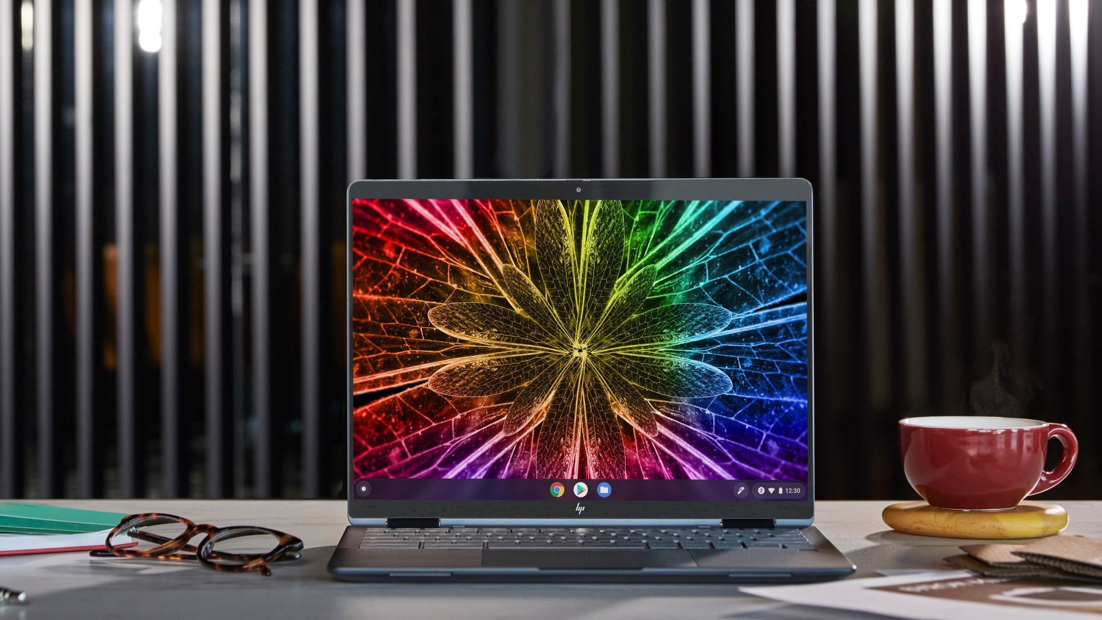 The HP Elite Dragonfly Chromebook comes with a haptic trackpad and