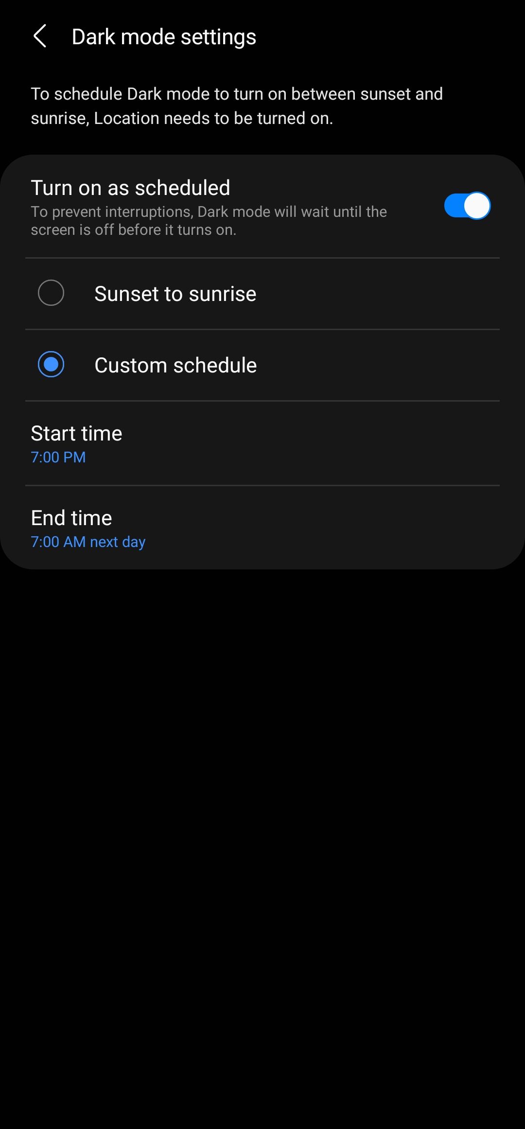 How to enable and schedule dark mode on your Android phone