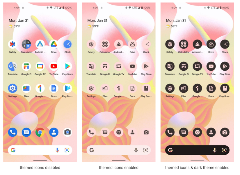 Android 13 DP1 opens up dynamic icon theming to third-party apps