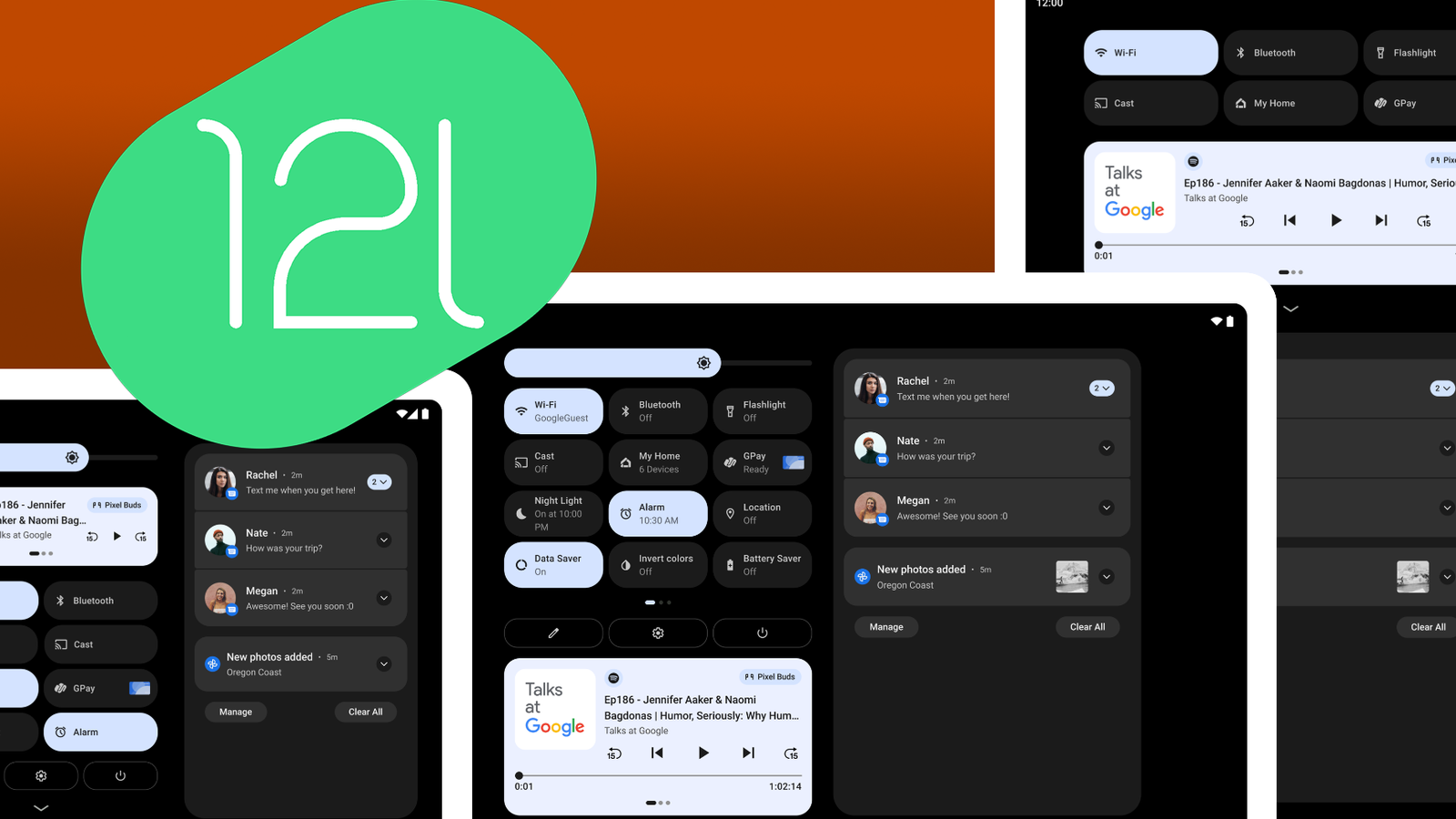 Android 12. Look Android 12L on a PC could look like this
