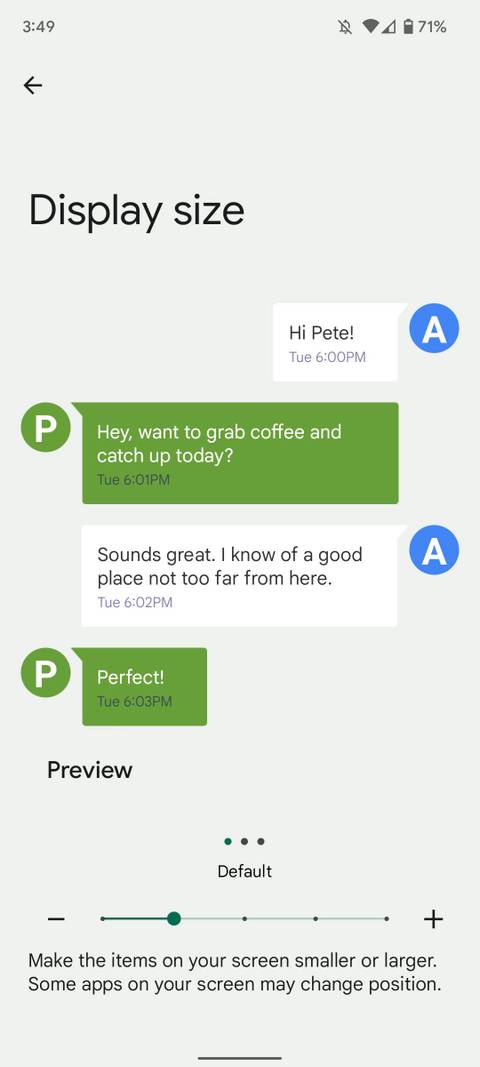 Android 13 DP2 offers a one-stop shop for all your sizing needs