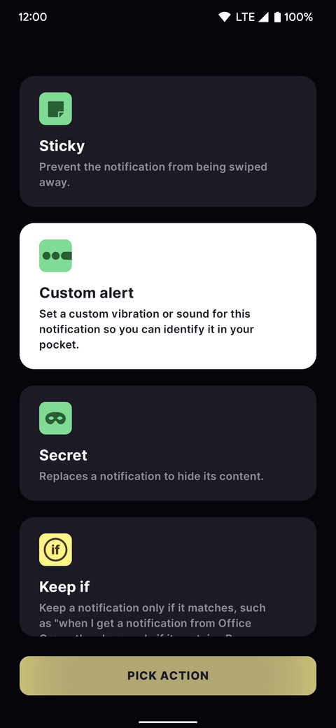 How to set custom notification vibration patterns on Android
