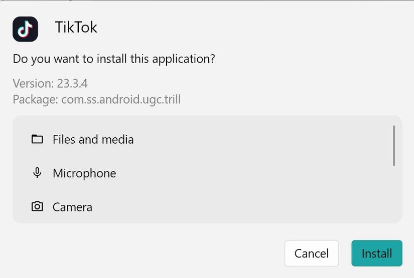 How to install Android APKs on Windows 11