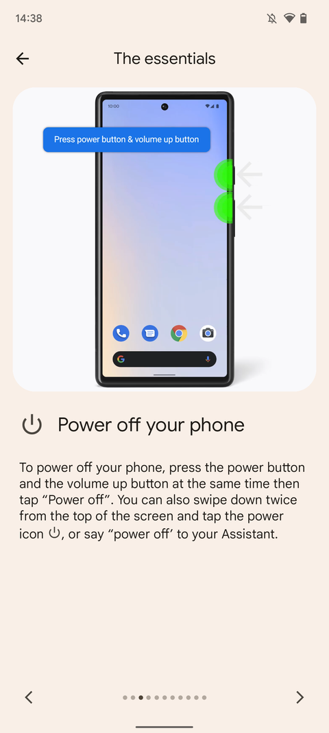 Volume and lock button power menu gesture 1