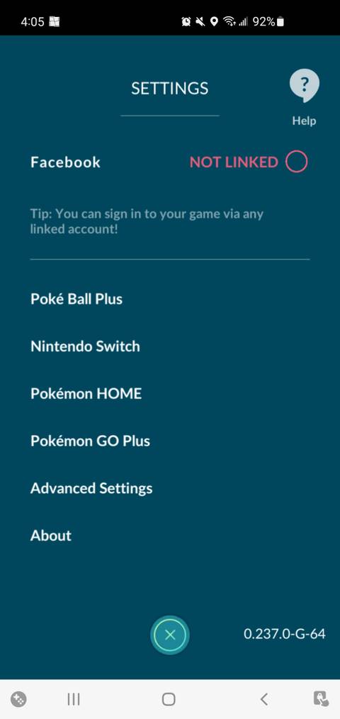 Screenshot of showing how to transfer from the Pokemon Go app to Pokemon Home